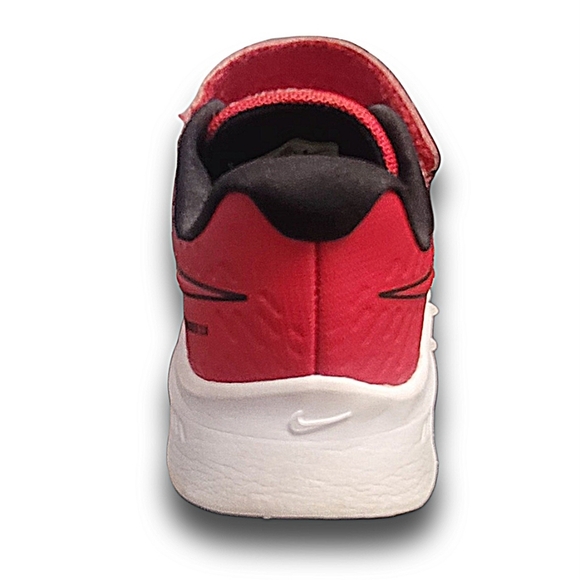 Nike Little Kid Star Runner 2.0 Red Sneakers Shoes Size 11C Black Swoosh Logo - Picture 5 of 14